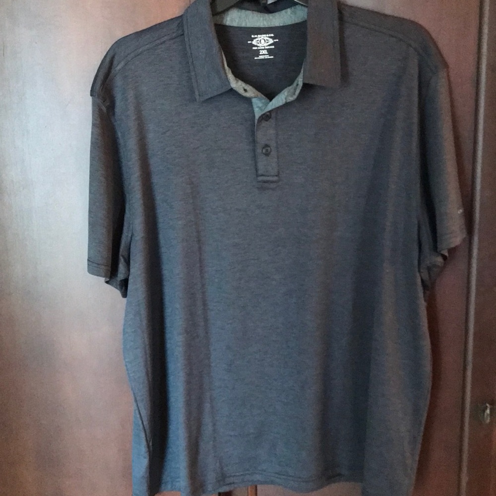 G.H. Bass & Co. Gray Polo Shirt with Classic Collar